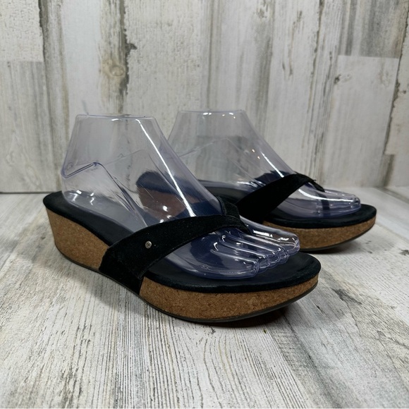 UGG Women's Azure Wedge Platform Thong Slide Sandals #133 - Picture 6 of 12